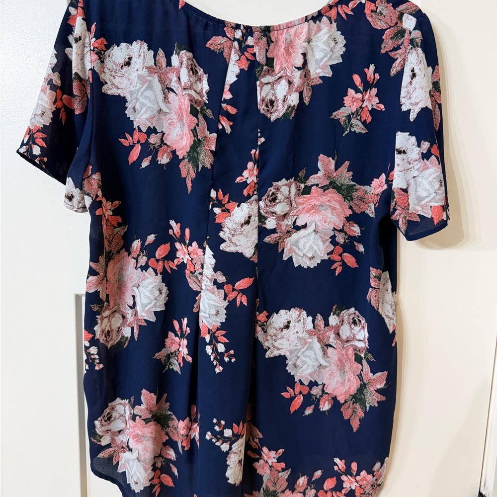 Floral Navy Women's Top